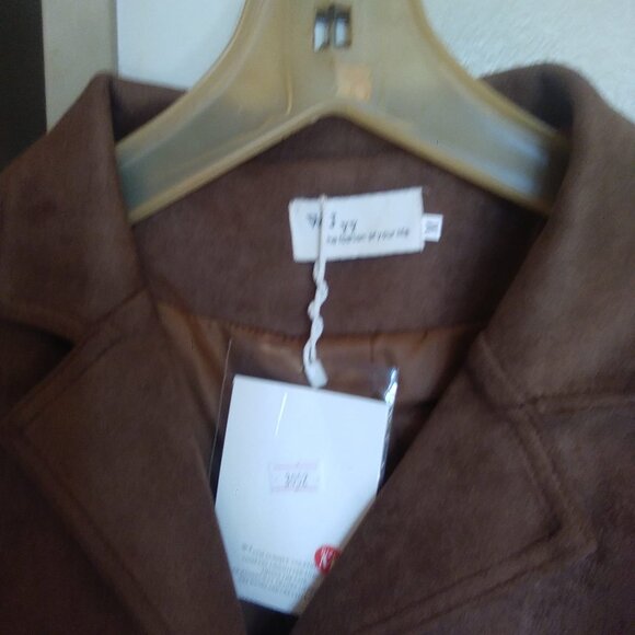 faux suede blazer - Picture 2 of 4